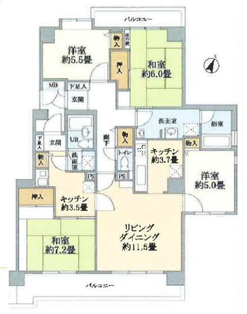 分譲マンション 都筑区葛が谷 エステ スクエアふれあいの丘 ２世帯タイプのマンション 港北ニュータウン ２世帯住宅情報館